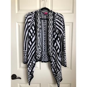 Open Front Asymmetrical Sweater